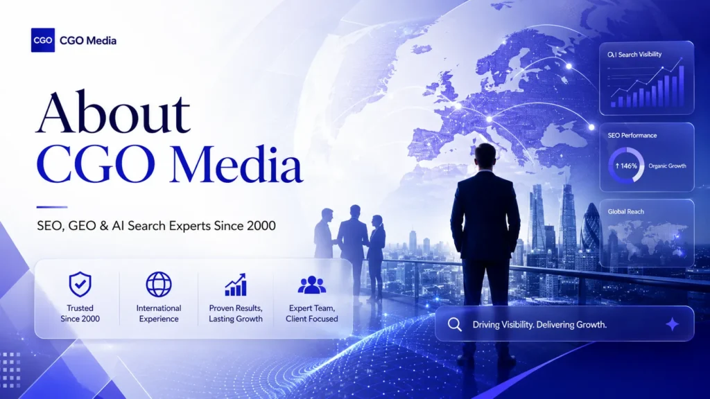 About CGO Media - SEO, GEO & Search Experts Since 2000