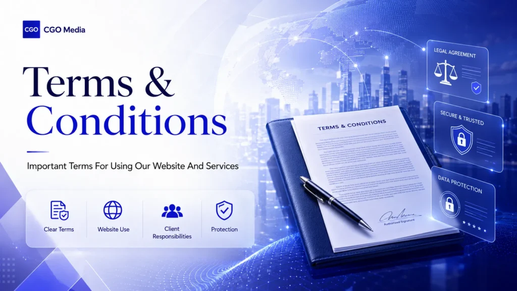 Terms and Conditions at CGO Media - Important Terms For Using Our Website and Services