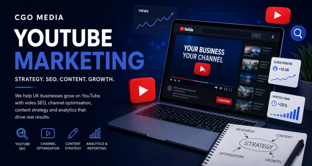 YouTube Marketing UK – CGO Media Video SEO and Channel Growth