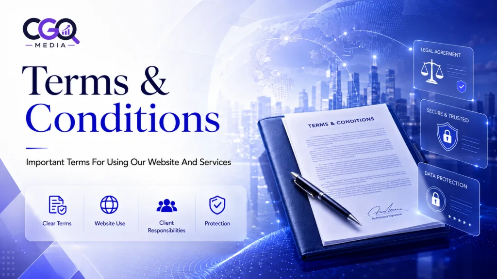 Terms and Conditions at CGO Media - Important Terms For Using Our Website and Services