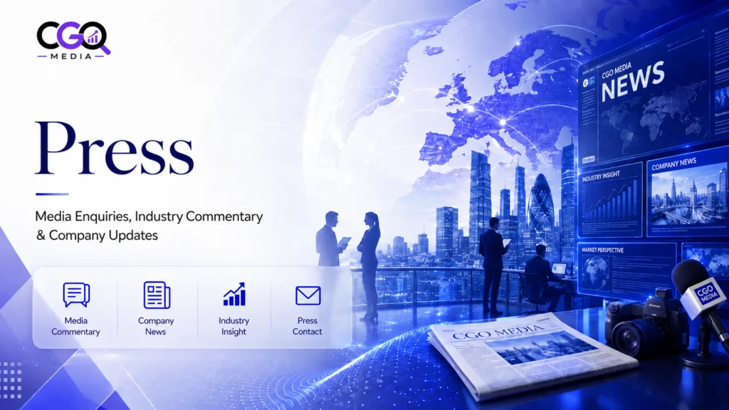 Press and Media at CGO Media - Media Enquiries, Industry Commentary and Company Updates