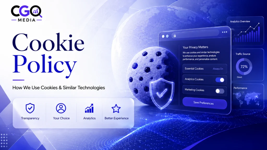 Cookie Policy at CGO Media - How We Use Cookies & Similar Technologies