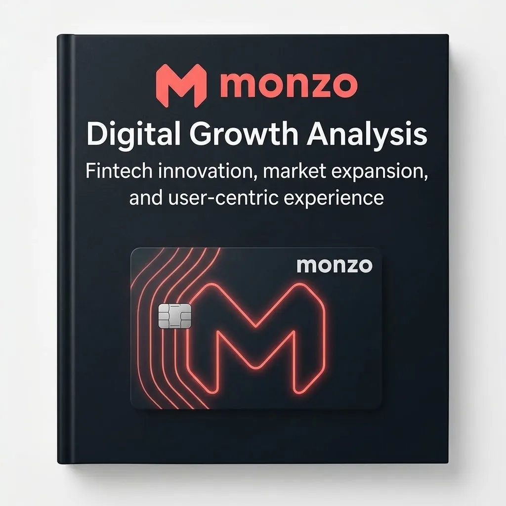 CGO Media independent Monzo digital growth analysis 2026 book cover featuring bank card and mobile banking imagery.